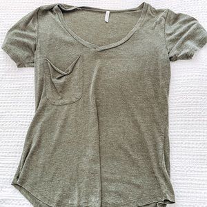 z supply olive v neck t shirt